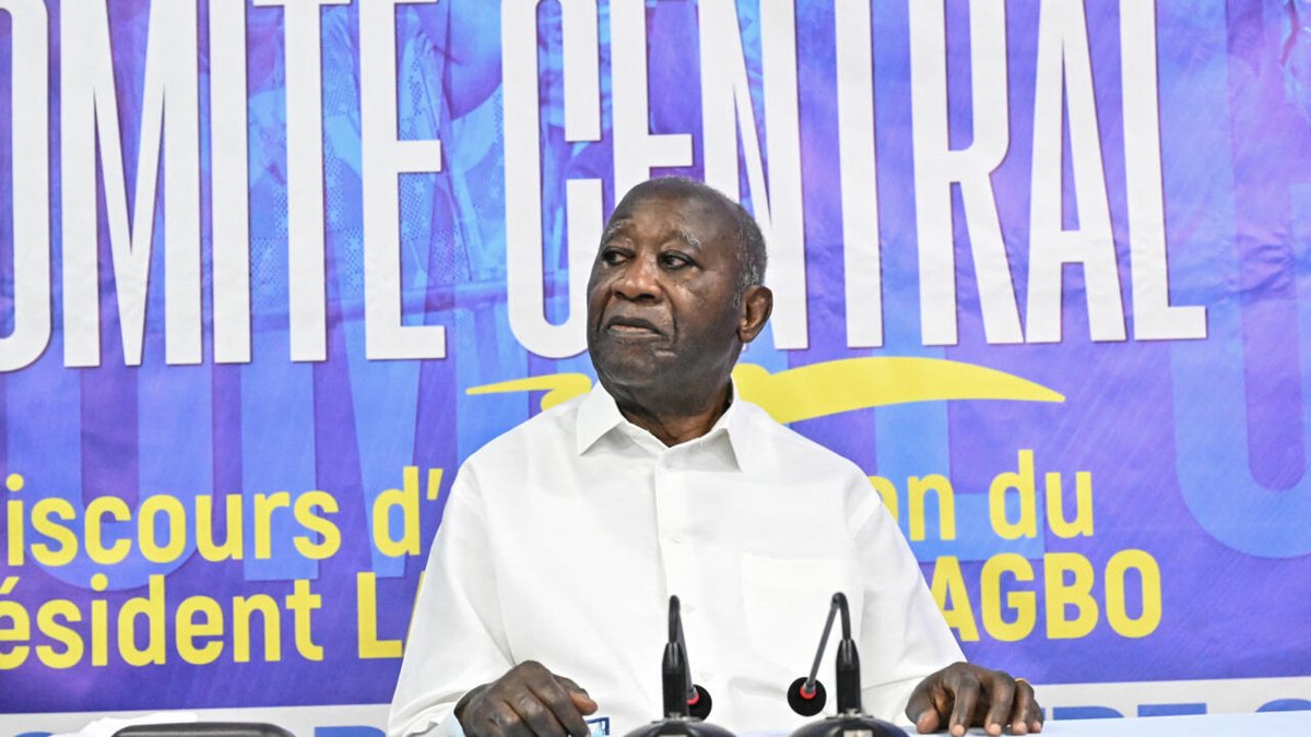 RFIAfrique's tweet photo. Côte d'Ivoire: réuni en congrès, le PPA-CI reconduit l'ancien président Laurent Gbagbo à sa tête https://t.co/Py9piHA0tc https://t.co/VyLBh44d0i