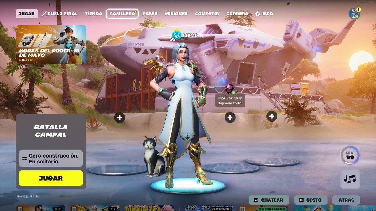 Pixmo_Gaming's tweet photo. Que hermosa está la skin de Mercy en Fortnite 😍
Código: PIXMO si se la van a comprar 💙
#Fortnite #EpicPartner #Overwatch https://t.co/TD3P7hzUeJ