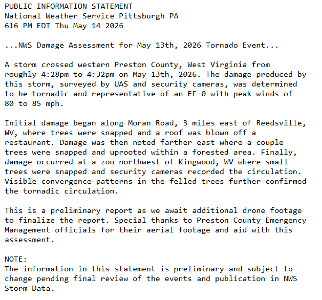 NWS Pittsburgh tweet media