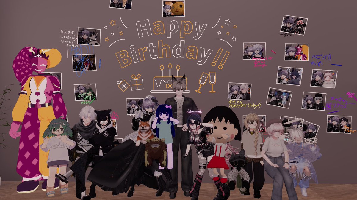 nosedayoo's tweet photo. みんな沢山のお祝いありがとう~~~！！！
お陰ですっっっっっごく幸せです！！！
プレゼントくれた方もありがとう！！
着せたら見せに行くのでぜひ写真とろーね📸

終わったあと壁いっぱいの写真とメッセージ見てすっごい幸せ者だと思いました
人々に大感謝𝑩𝑰𝑮 𝑳𝑶𝑽𝑬 𝑭𝑶𝑹𝑬𝑽𝑬𝑹 ＿＿＿＿ https://t.co/JRrPDBZchg