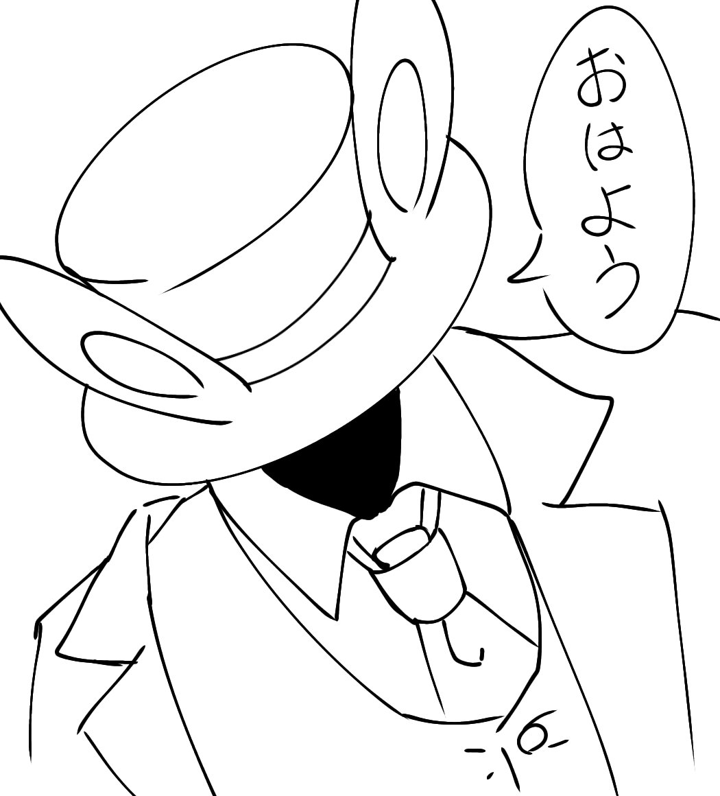 choco_m025's tweet photo. 目覚めが良すぎて勢いで描いたやつ https://t.co/ODN17OCBTs