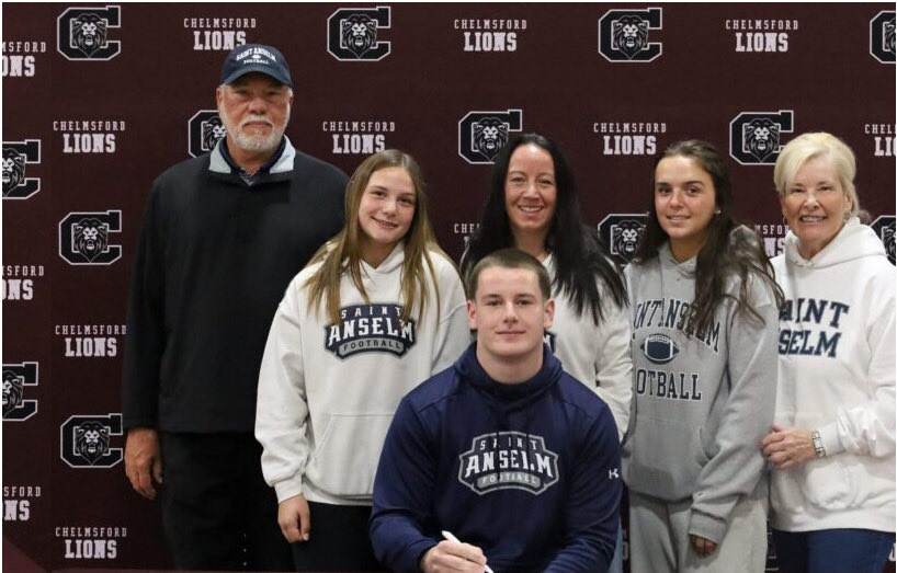 ChelmsfordFb's tweet photo. Congratulations to Jack Meyers and the rest of his family as "Jimmy" continues his academic and athletic career at Saint A's! 🦁🏈
#NEXTLEVELLIONS #CHELMSFORDPRIDE #SMARTCATS #MULTISPORTATHLETE https://t.co/TLsotI8icb