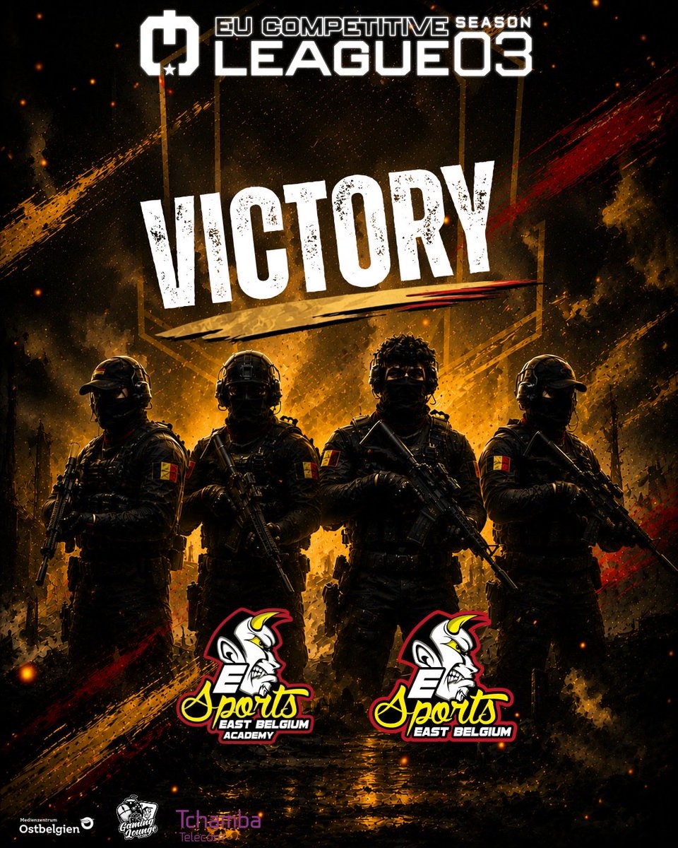 ESportsEastBel's tweet photo. DOUBLE SWEEP! 🧹🧹 Both teams win 3-0 on Season 3 opening night! What a night for ESEB! 💪🖤💛❤️ https://t.co/kKEzmPlBsJ