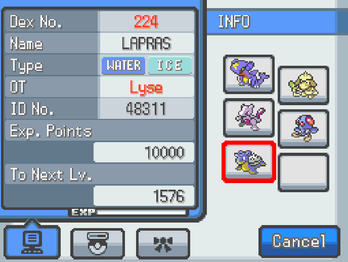 Kaname_Lyse's tweet photo. Shiny Lapras obtained on Pokémon HeartGold after 4,103 resets in the Union Cave.
I named it Proteus, after the sea deity from Greek mythology known as the “Old Man of the Sea.” 

 HGSS Shiny Living Dex
21 / 533 https://t.co/sBGotFYbsb
