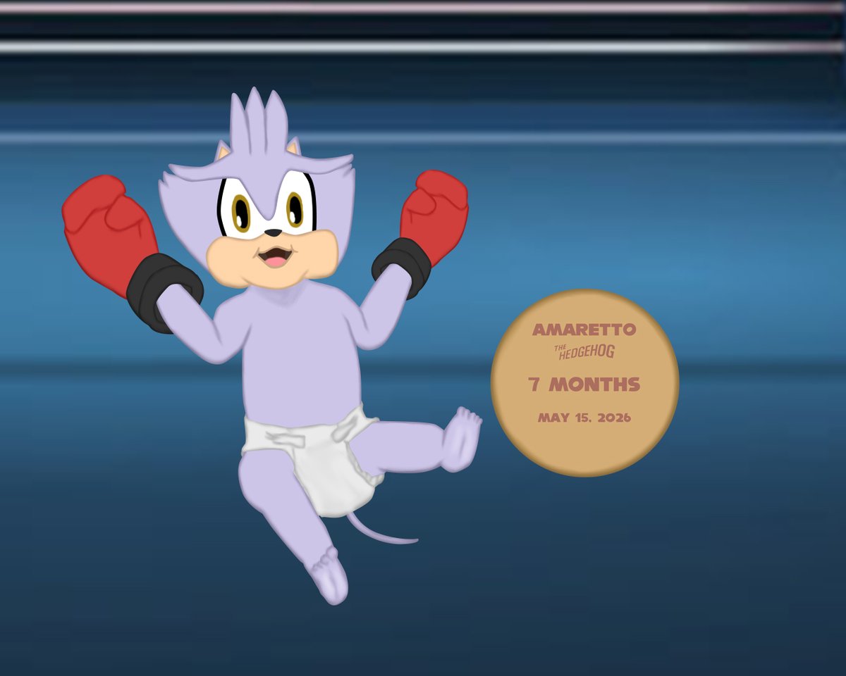 AFangirl216's tweet photo. My Silvaze fankid Amaretto is a WWE champion baby now that he's 7 months old, since he thinks that diaper changes are WWE tournaments: https://t.co/qxv0JGMRGv

#SilverTheHedgehog #BlazeTheCat #Silvaze #silverxblaze #sonicfanart #SonicTheHedgehog #sonicoc #sonicocs https://t.co/VE9mb5XWIu