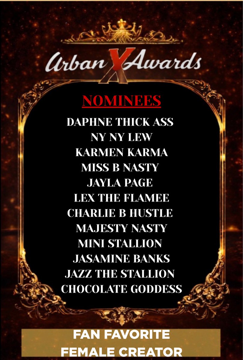 The Urban X Awards tweet media