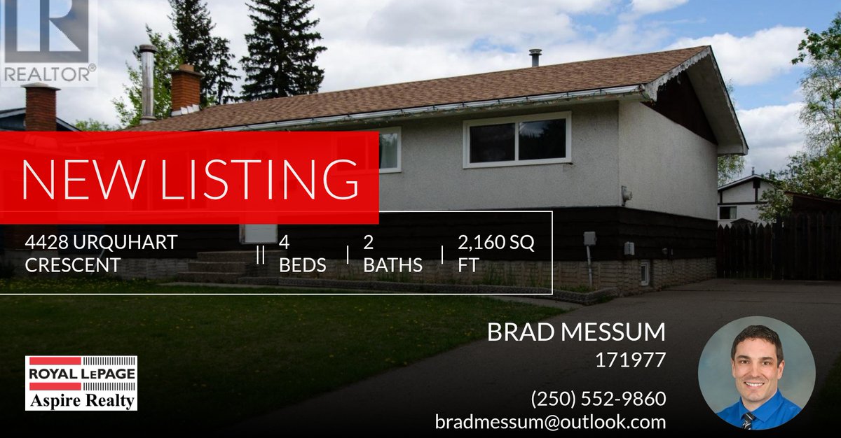 bmessum's tweet photo. 📍 New Listing 📍 Take a look at this fantastic new property that just hit the market located at 4428 Urquhart Crescent in Prince George. Reach out here or at (250) 552-9860 for more information

#royallepageaspirerealty #roya... https://t.co/f3shqbvbd3 https://t.co/wHKz70FIpm