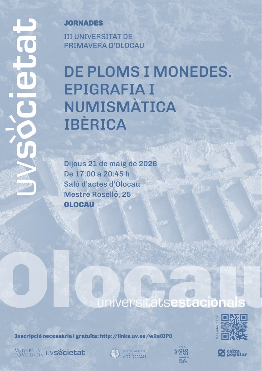 Dpt. Prehistòria, Arqueologia i Història Antiga UV tweet media