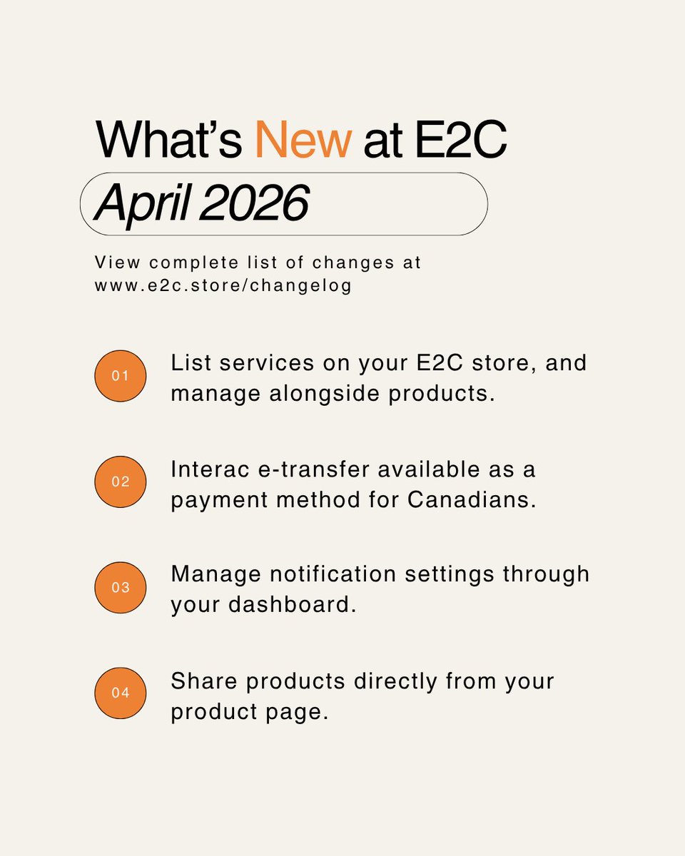 E2C Store tweet media