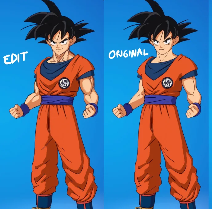 Chhetz's tweet photo. Okay @Fortnite Now please fix Goku😫 https://t.co/qxH3InZSxn