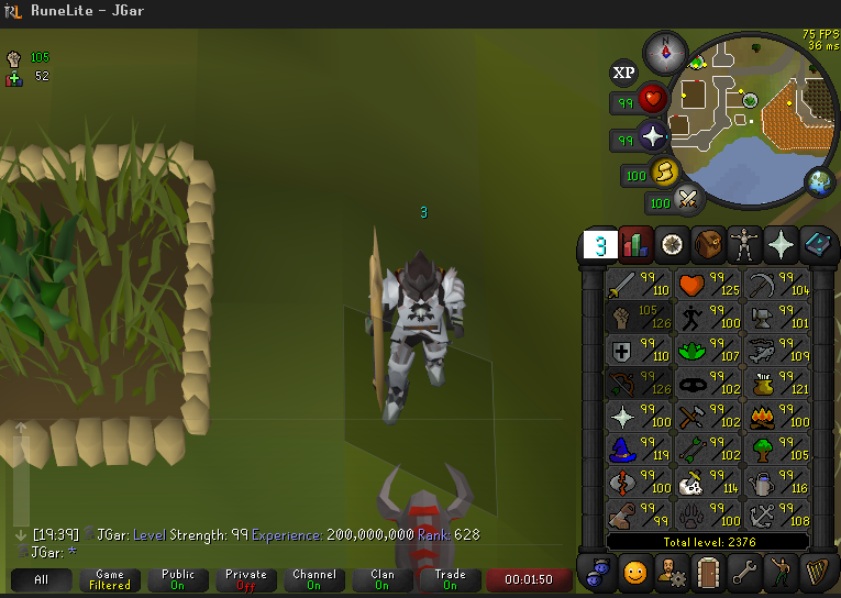 JGarOSRS's tweet photo. 200m Strength #628 on the Ironman https://t.co/hTaZ8GEvks