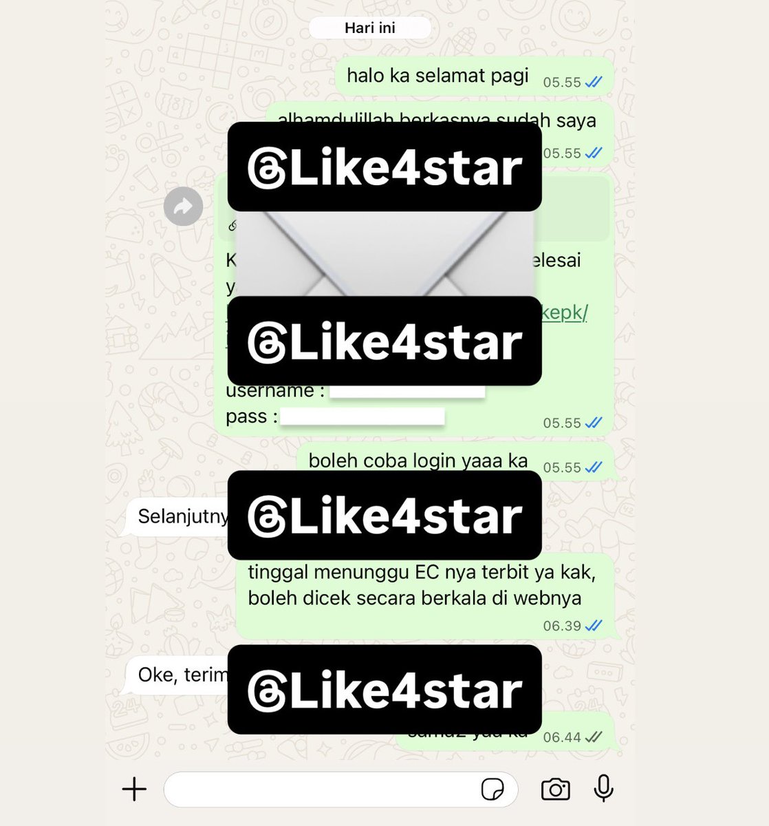Like4star's tweet photo. Joki skripsi / joki proposal / joki KTI / joki skripsi murah / joki EC / joki submit EC / Joki tugas terpercaya / joki pengajuan ethical clearance

Joki ethical clearance / joki pengajuan EC @Like4star dijamin 1000% trusted dan amanah!🔥🔥😎
#zonauang #jokitugas #jokiskripsi https://t.co/XlInHnaeDt