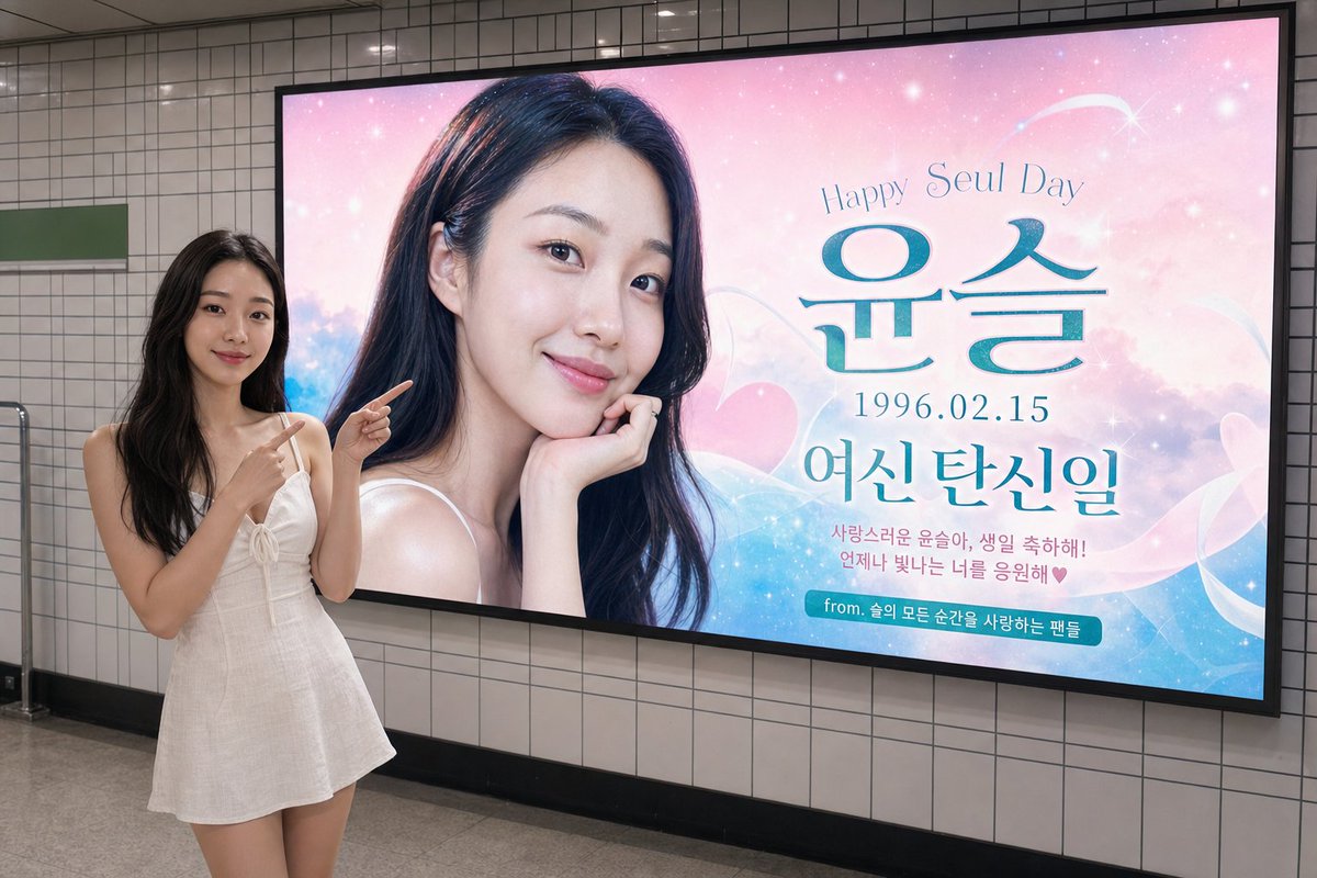 Subway Idol Birthday Billboard Photo
