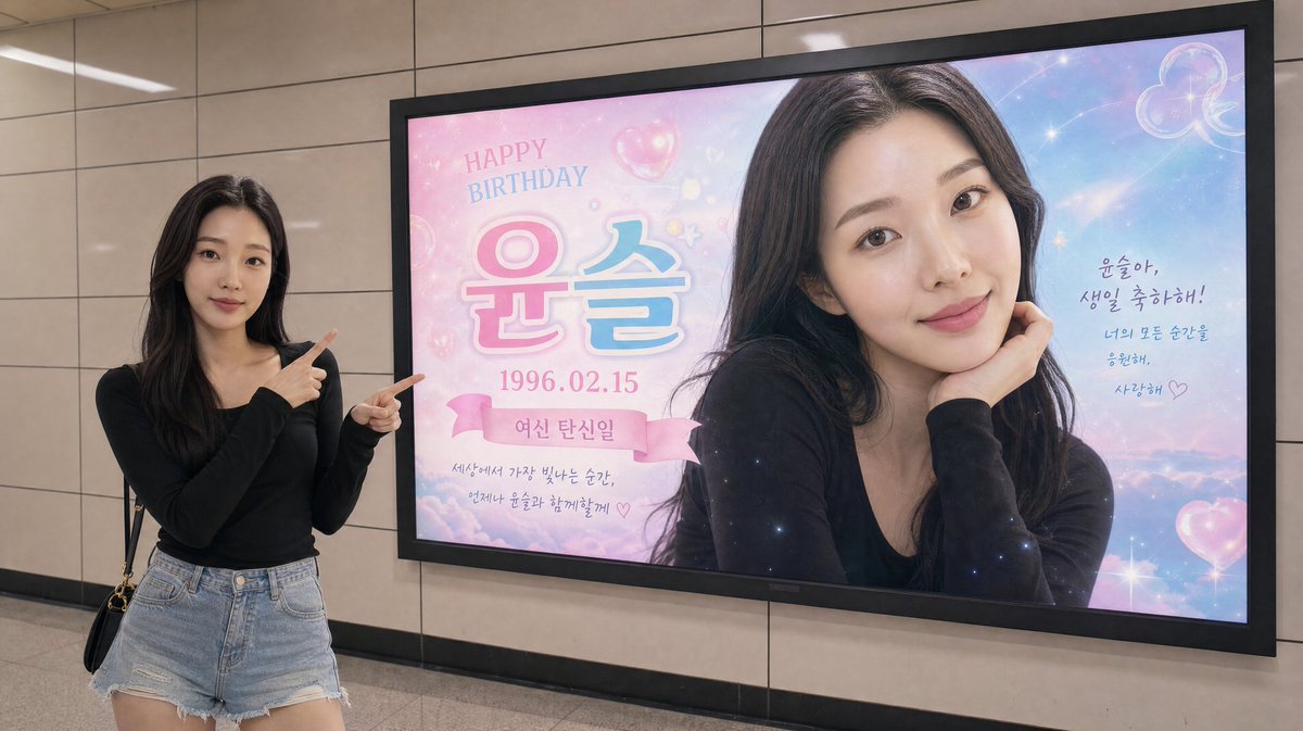 Subway Birthday Billboard Photo