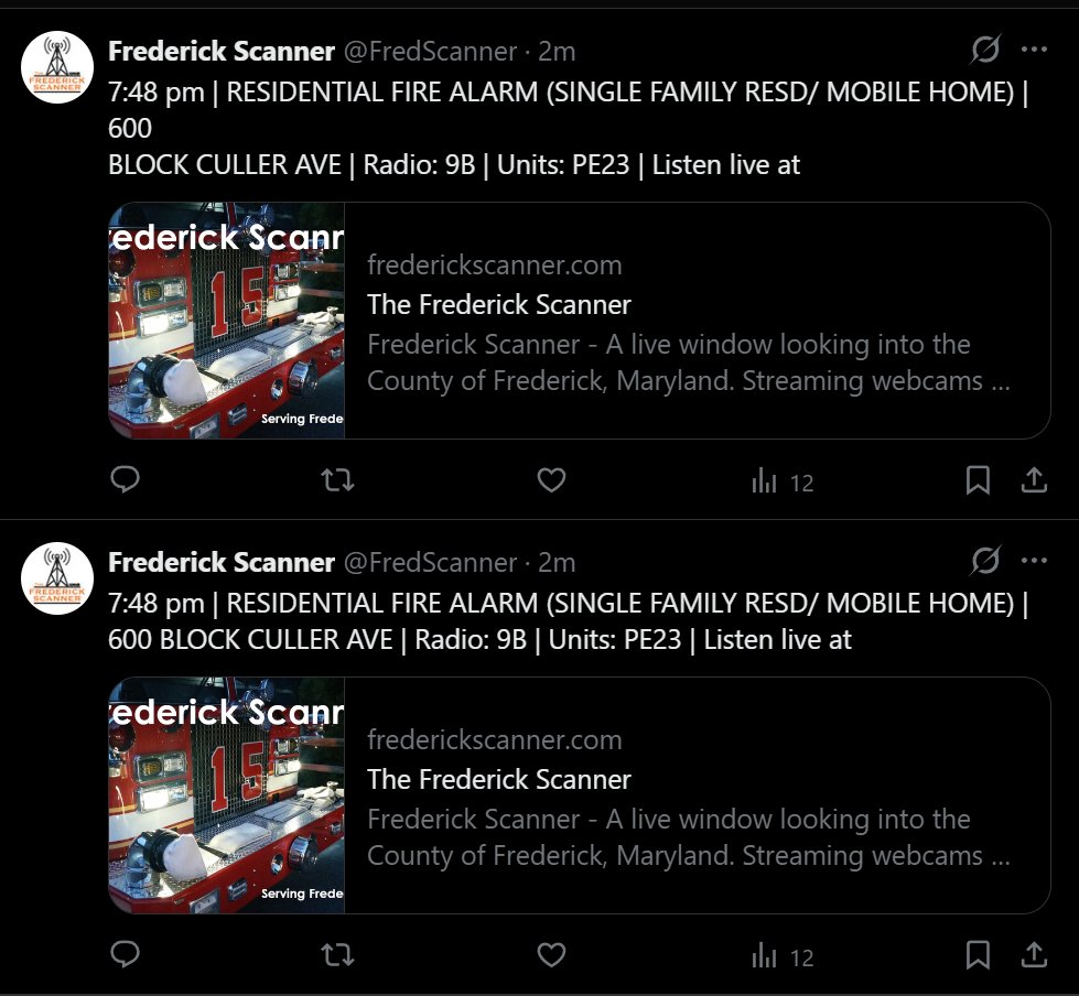 JosephMDWV's tweet photo. @FredScanner I'm seeing double X posts on all of your posts. https://t.co/7EHUeq2z8r