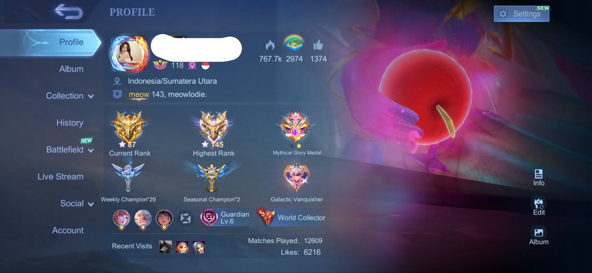 micarsa's tweet photo. want to sell acc ml jungmid

safe udah 2bulan + bekas buy reffp
masih kgm, dilepas kalo udah bisa ce.

33 skin colab
cc ruby, aurora, lapu, vexana, pharsa, angela, minshi, kufra, esme, ling, dyroth, cecil, brody, valen, floryn.

full spek &amp; price ke dm 🌸🩷 https://t.co/Ha15W0xofG