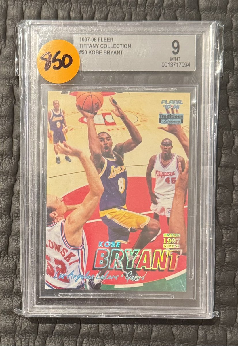 世界143枚 PSA9 プリン 旧裏 1997 39 35 1997 Fleer Kobe Bryant Tiffany BGS 9 $850 shipped Last PSA 9 did