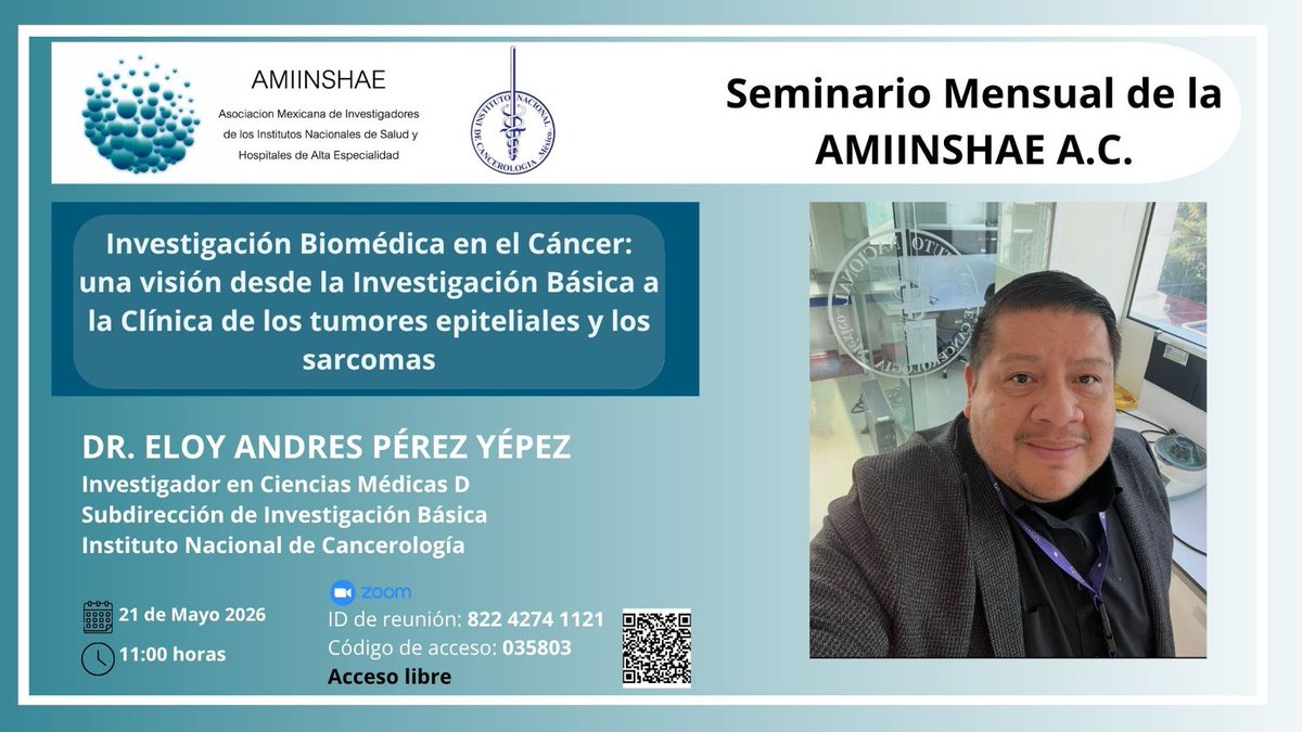 amiinshae's tweet photo. ¡Estimad@s Asociad@s! Favor de agendar su cita para nuestro Seminario Mensual, será de SARCOMAS https://t.co/2GCKrHVxbF