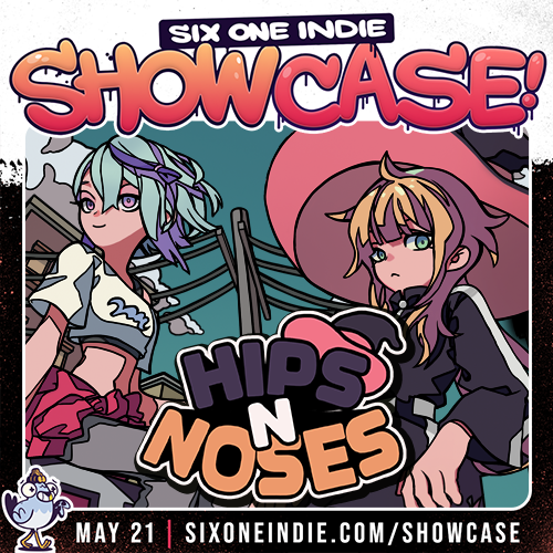 Pepper_Stones's tweet photo. 🎉 HIPS N NOSES가 Six One Indie Showcase에 참가합니다!

많은 기대 부탁드립니다!

https://t.co/GH0XD2dLXG

#indiegames #gamedev #HIPSNNOSES #SixOneIndie https://t.co/XHZ0Z33vRK