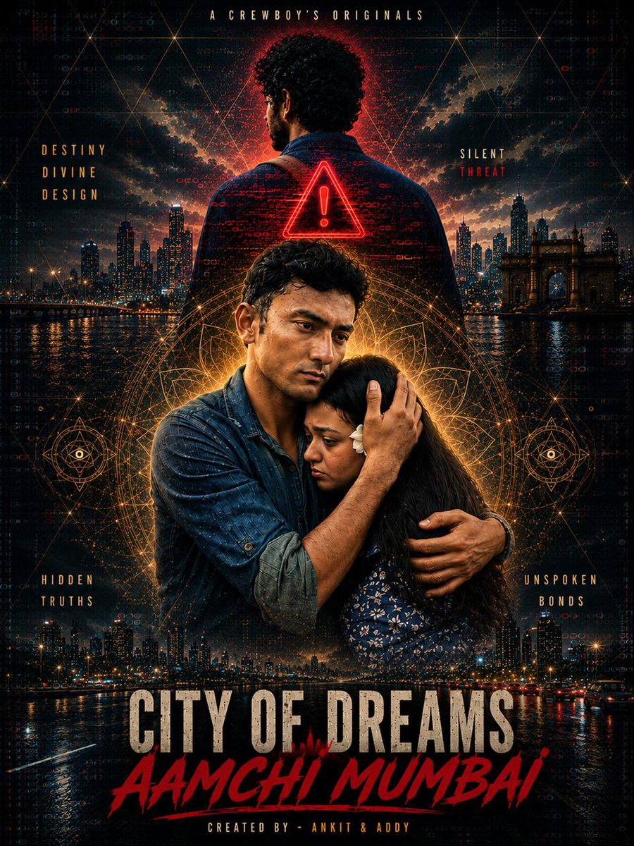 CrewBoys1322's tweet photo. | SAPNA AUR KHAUF |
CITY OF DREAMS : AAMCHI MUMBAI

Characters:
Varun
Megha

🎬 Created By : @ankit._.013 &amp; @theadityapatel 
🏢 Production : Crewboy’s Universe

#CityOfDreams #AamchiMumbai #CrewboysUniverse #MumbaiStories https://t.co/ADjpxVqb6n