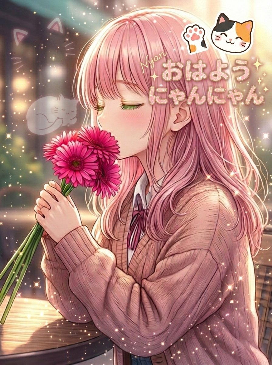 おはよう様 おはようにゃんにゃん おはようございます 今日も1日良い時間が