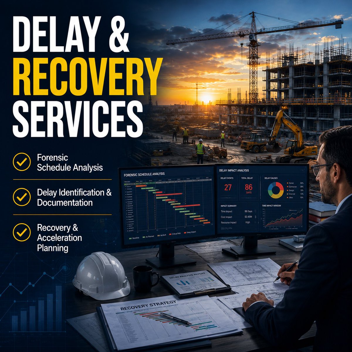 ebeescorp's tweet photo. You don’t need more project managers.
You need better project control.

We support US construction teams with:
✔ Primavera P6
✔ Monitoring dashboards
✔ Forensic delay analysis
https://t.co/Ap5g1LPWG3
#USConstruction #ProjectControls #PrimaveraP6 #ConstructionManagement #ebees https://t.co/l85FggSK7m