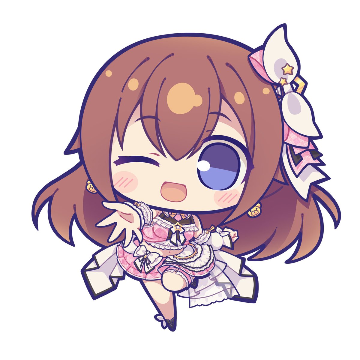 おそら☆ そらArt @hoshikuzu_yoru 先生にアイドル衣装でイラストを書いて頂き