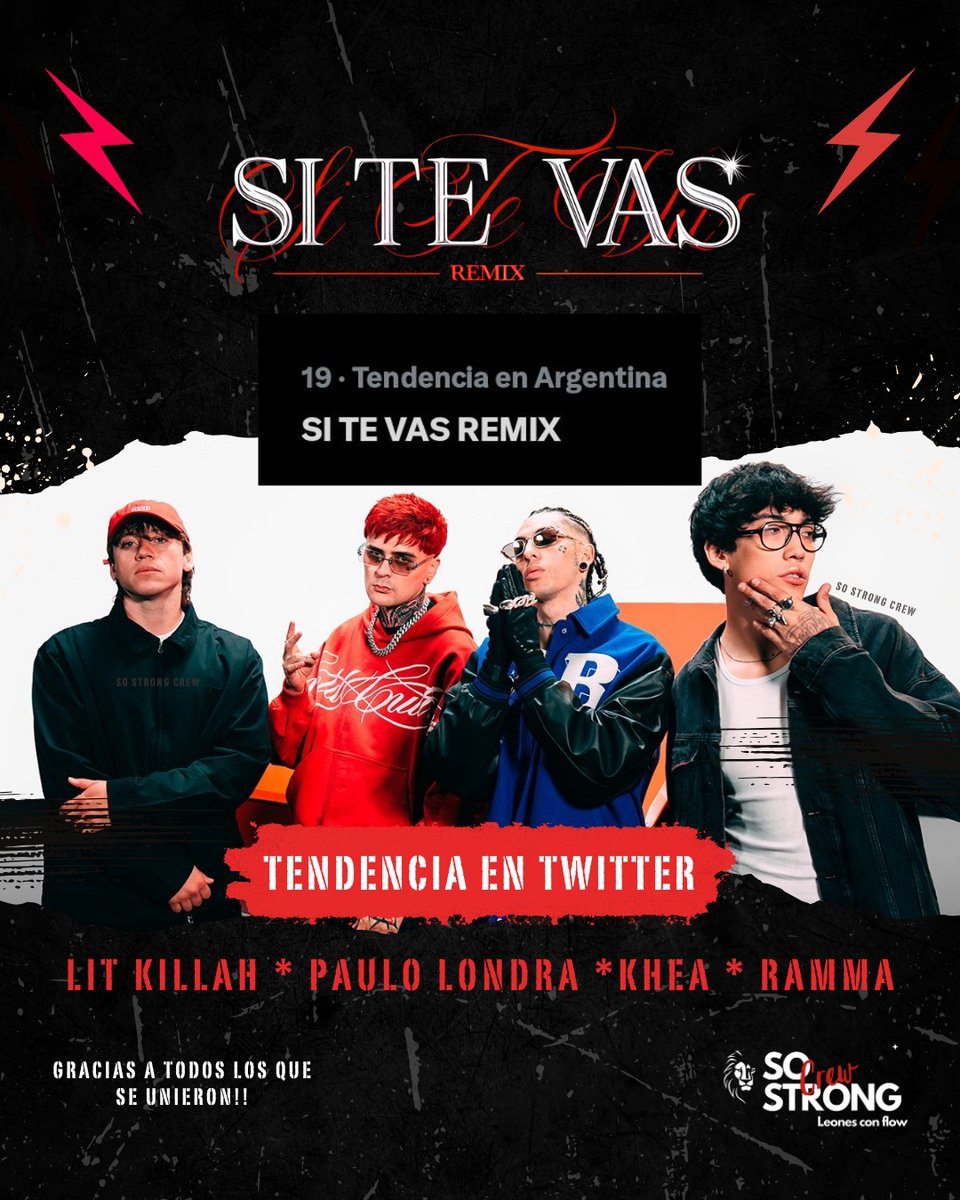 SO STRONG CREW ARG tweet media