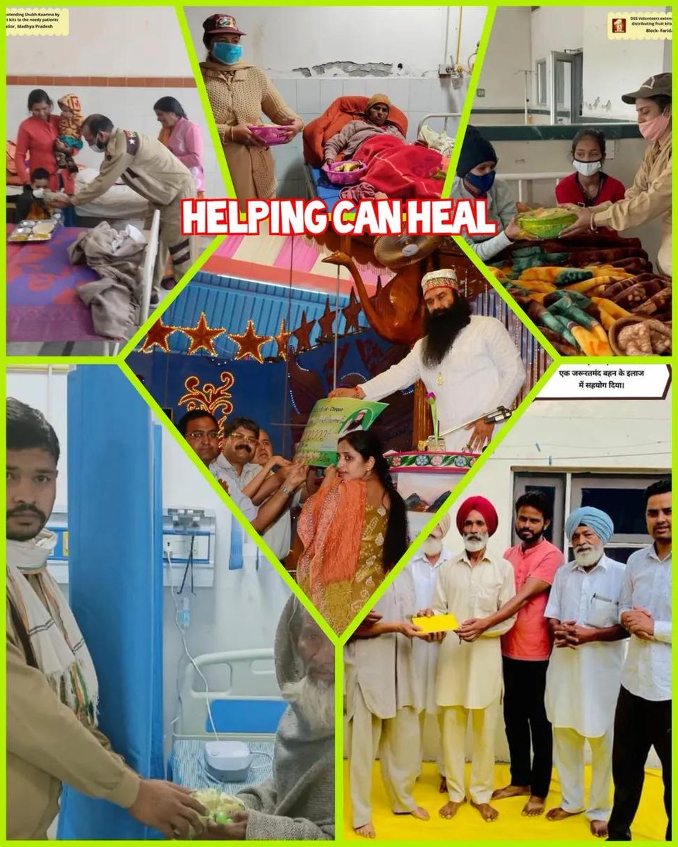 NishaPandh79833's tweet photo. Providing both treatment and nutritious food ensure holistic recovery for those in need inspired by Saint Gurmeet Ram Rahim Singh Ji teaching this initiative by Dss followers is a wonderful example of selfless service and humanity.#HelpingCanHeal https://t.co/Pgd7dzVuPH