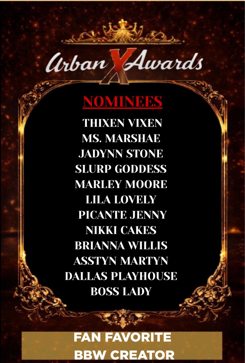 The Urban X Awards tweet media