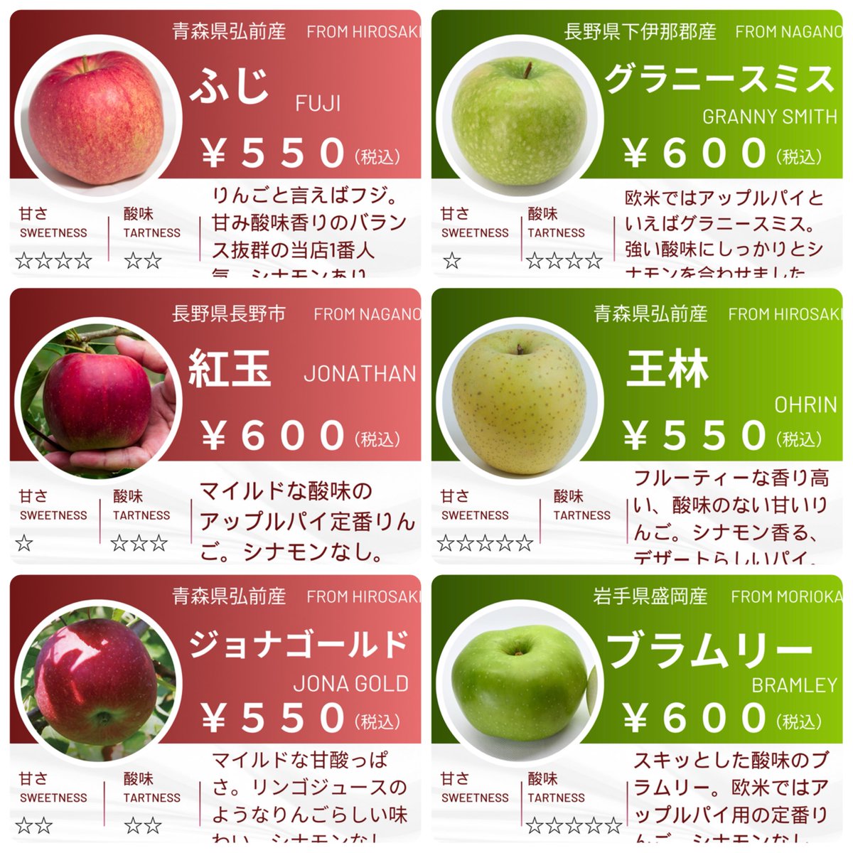 りんごママページ りんごママ🍎🍏もぎたてりんごをお届けしたい🍎🍏🍎 (@aomori_applemam