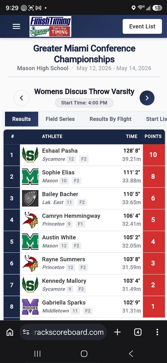LakotaEastTF's tweet photo. Junior Bailey Bacher grabs the 🥉medal in the Girls Discus Throw at the ##gmcchampionship! Way to go, Bailey! 👏🏾

#LetsFly
@LakotaEastAD 
@EAST_HAWKS https://t.co/VTq0lNJ095
