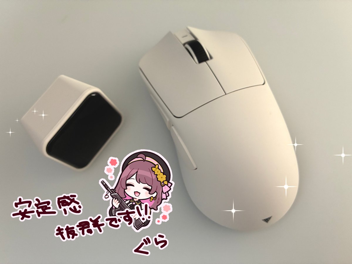 🐭Teevolution Terra Pro White ゲーミングマウス 8k ドングル付き