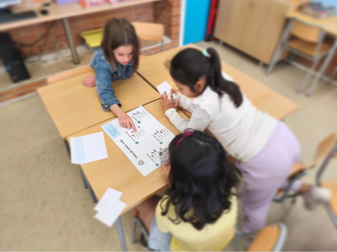 somMaragall's tweet photo. A l'escola apostem per activitats comunicatives en anglès que permeten als infants utilitzar la llengua en contextos reals, significatius i lúdics. Propostes afavoridores pels alumnes a desinhibir-se i que perdin la por a equivocar-se, guanyant confiança a l'hora d'expressar-se. https://t.co/mP6LNLM5lU