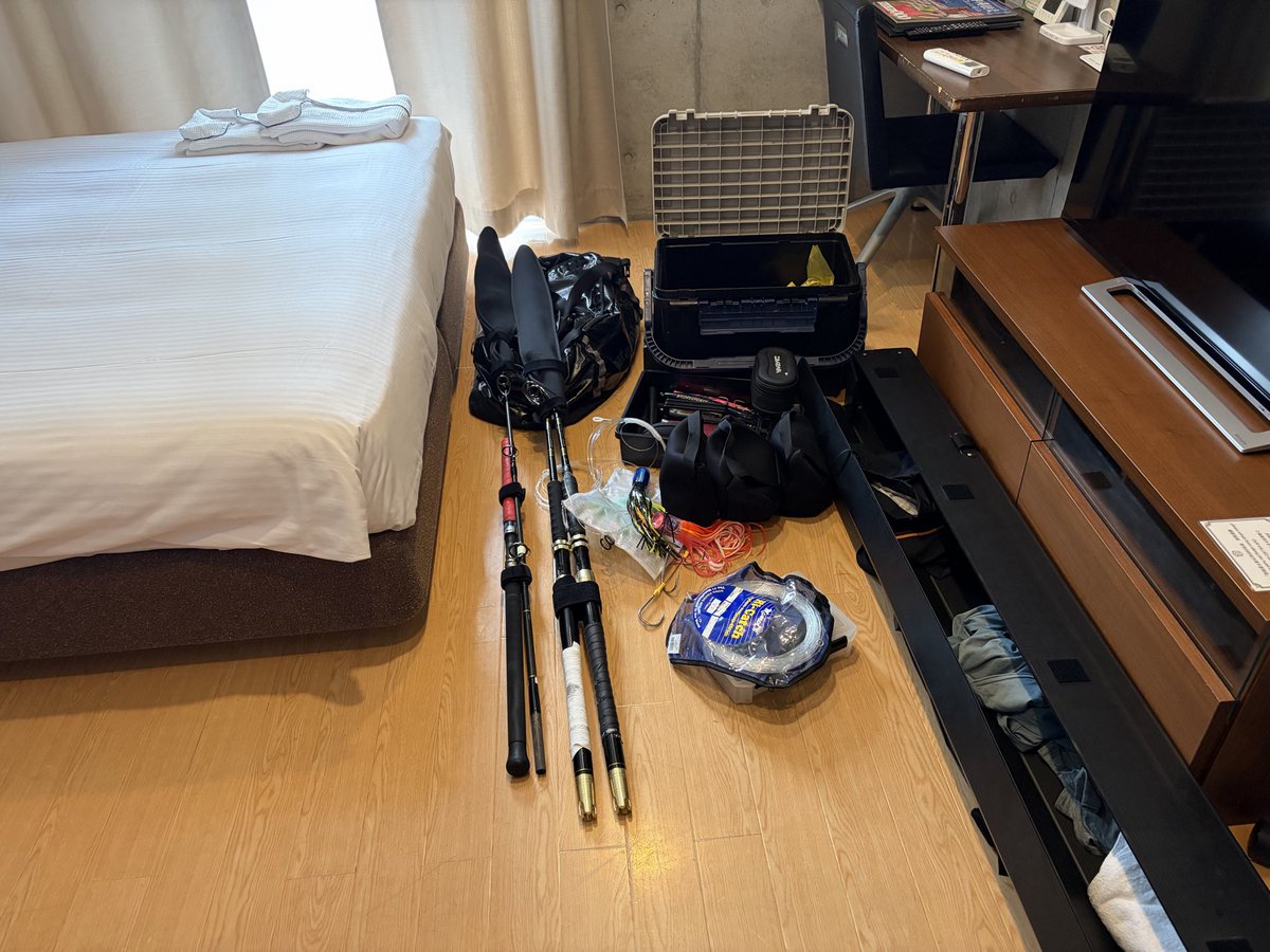 manmen3333's tweet photo. 明日の準備！
スピニングでカジキします🐟 https://t.co/M7YLtHSE36