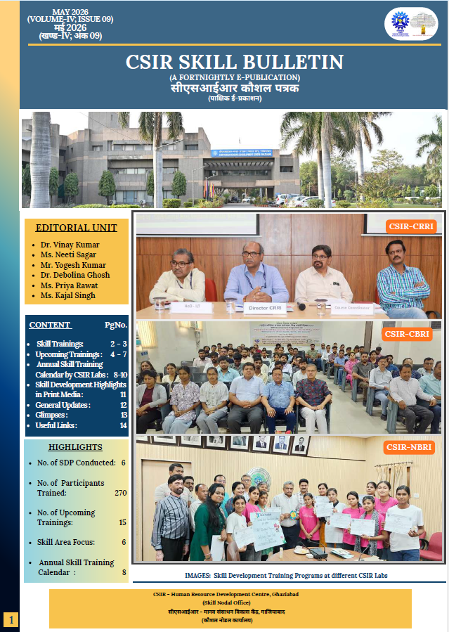 CSIR Integrated Skill Initiative (Official) tweet media