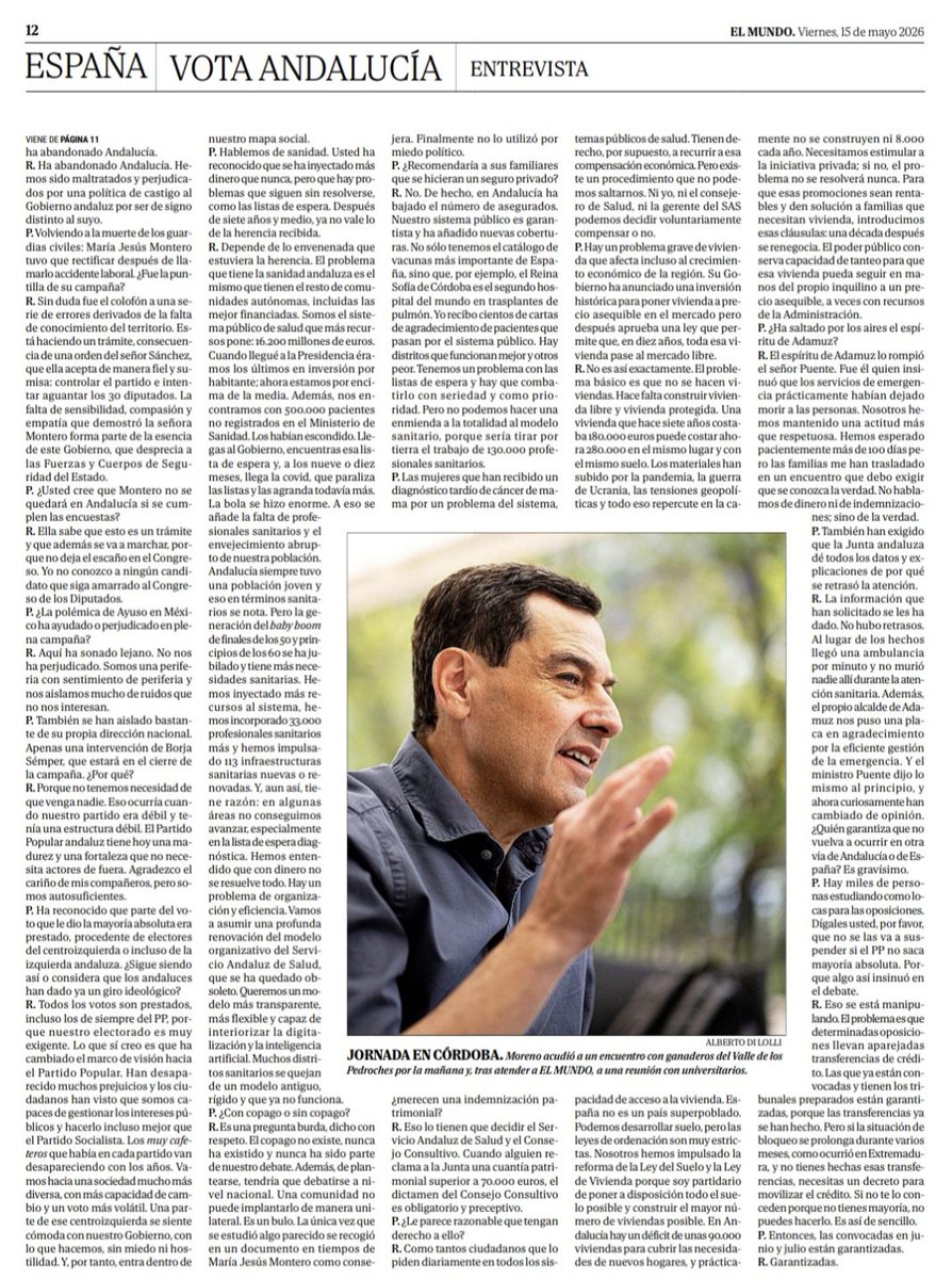 Juanma Moreno tweet media