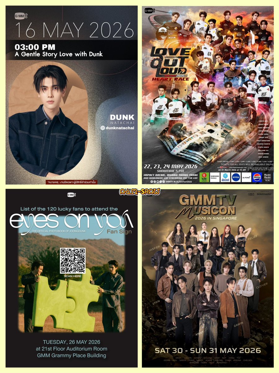 JOONG DUNK SCHEDULED: MAY 2026 🗓️ 16 May 2026 🌻 🕰️ 15.00 pm