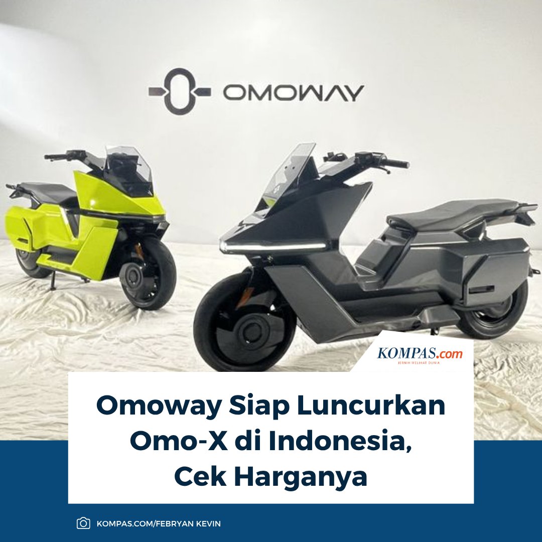 kompascom's tweet photo. Baca di sini:
https://t.co/vCSgSMIuZV
Produsen motor listrik Omoway siap meramaikan pasar kendaraan listrik Indonesia dengan meluncurkan Omo-X pada Juni 2026.
~NA #MotorListrik #Omoway #OmoX https://t.co/qnHGipZzZP