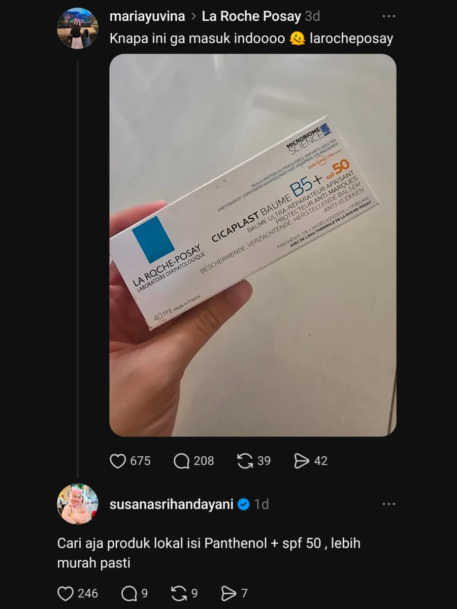 eresteuuve's tweet photo. Beneran gak masuk indo ya yang ini ternyata..

Pas kucari2 produk lokal yang ada panthenol &amp; SPF 50 nyaa, ketemuu dan bener kata kakaknya.. https://t.co/62uS8IQTX4