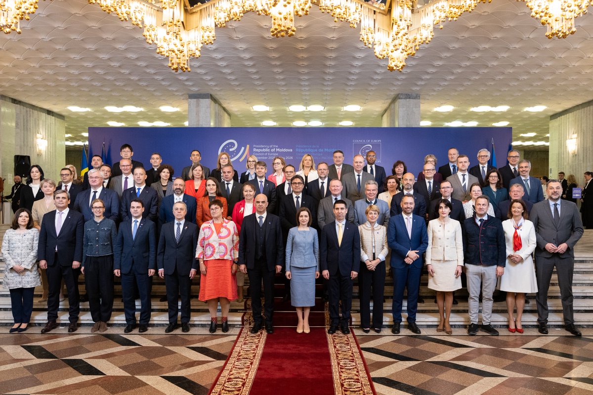 MihaiPopsoi's tweet photo. 🇲🇩Alongside President Maia Sandu and  friends of Moldova in Chișinău for the 135th Ministerial Session of the Committee of Ministers of the @coe. United by our commitment to democracy, human rights and the rule of law. https://t.co/hZ7j7P6ISi