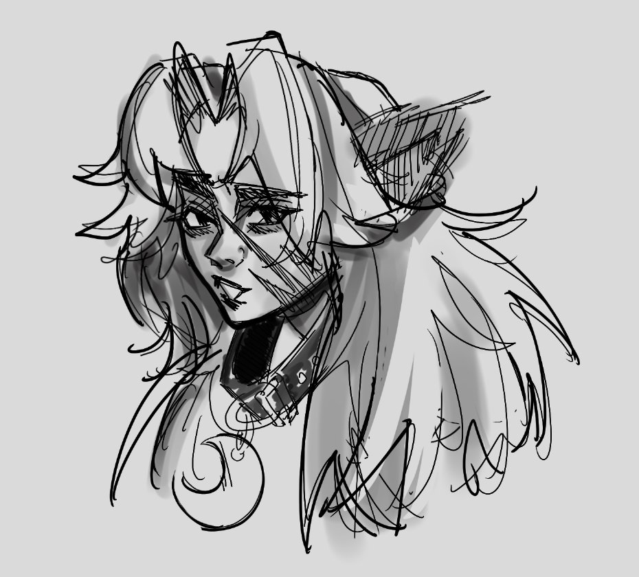 Vellie_VT's tweet photo. Old Silver drawing I forgot to post #deadlock #deadlockfanart #deadlockart https://t.co/AjdFAiSGQu