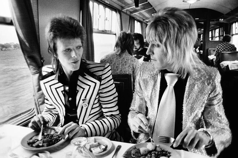 kennylanglea's tweet photo. This day in 1973, David Bowie and his band travelled by train from London’s Kings Cross to Aberdeen. A ten hour journey. He would perform five shows in Scotland on his famous Ziggy Stardust Tour. They were photographed by Mick Rock #DavidBowie #Bowie #History 📸 #Scotland https://t.co/LEV3xstQGS