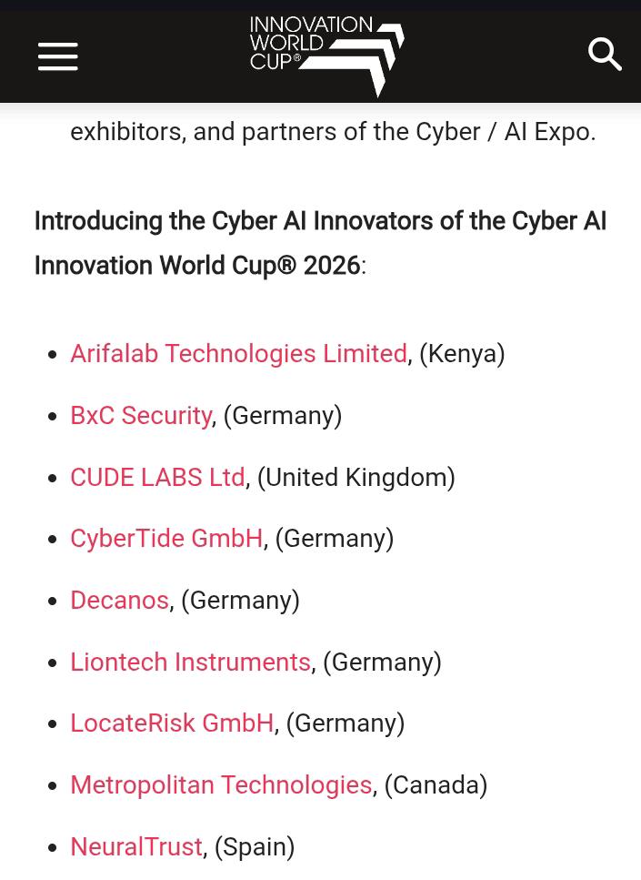 ZetechUni's tweet photo. Zetech University congratulates three of our outstanding student innovators and developers, Josphat Onkoba, a 𝗠𝗮𝘀𝘁𝗲𝗿 𝗼𝗳 𝗦𝗰𝗶𝗲𝗻𝗰𝗲 𝗶𝗻 𝗜𝗻𝗳𝗼𝗿𝗺𝗮𝘁𝗶𝗼𝗻 𝗧𝗲𝗰𝗵𝗻𝗼𝗹𝗼𝗴𝘆 student, Isaac Muendo, a 𝗕𝗮𝗰𝗵𝗲𝗹𝗼𝗿 𝗼𝗳 𝗦𝗰𝗶𝗲𝗻𝗰𝗲 𝗶𝗻 𝗦𝗼𝗳𝘁𝘄𝗮𝗿𝗲 𝗘𝗻𝗴𝗶𝗻𝗲𝗲𝗿𝗶𝗻𝗴 student, Elijah Kithinji a Software Engineering Alumnus together with their team under the @arifalab, a cybersecurity technology company that provides security solutions to businesses in highly regulated sectors, upon selection as top innovators to represent Zetech University & Africa at the 𝗖𝘆𝗯𝗲𝗿 𝗔𝗜 @IWCNavispace 𝗜𝗻𝗻𝗼𝘃𝗮𝘁𝗶𝗼𝗻 𝗪𝗼𝗿𝗹𝗱 𝗖𝘂𝗽® 2026, scheduled to take place at 𝗕𝗠𝗪 𝗪𝗲𝗹𝘁 in Munich, Germany, in June 2026. 

@arifalab is a technology startup incubated under 𝗭𝗲𝘁𝗲𝗰𝗵 𝗨𝗻𝗶𝘃𝗲𝗿𝘀𝗶𝘁𝘆’𝘀 𝗜𝗻𝗻𝗼𝘃𝗮𝘁𝗶𝗼𝗻, 𝗘𝗻𝘁𝗿𝗲𝗽𝗿𝗲𝗻𝗲𝘂𝗿𝘀𝗵𝗶𝗽 𝗮𝗻𝗱 𝗧𝗲𝗰𝗵𝗻𝗼𝗹𝗼𝗴𝘆 𝗛𝘂𝗯 (𝗶𝗭𝗘𝗧), which continues to exemplify the University’s commitment to advancing innovation, entrepreneurship, and student-led technology-driven solutions. Their selection as finalists on an international platform is a remarkable achievement that reflects the quality, relevance, and global competitiveness of innovations being developed within the University’s innovation ecosystem.

The Cyber AI Innovation World Cup® series is the world’s most established open innovation global platform that connects leading global investors, technology innovators, researchers, and industry stakeholders in the fields of artificial intelligence and cybersecurity. 

Congratulations to the team!
Photo Courtesy:
https://t.co/1tbXUZBz34