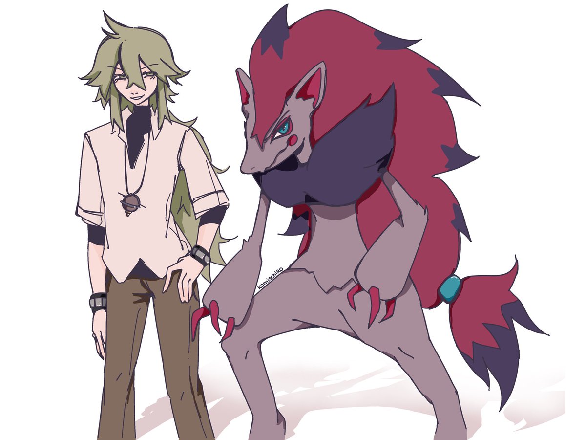 komischiro's tweet photo. N and his Zoroark! 💗

#pokemon #pokemonfanart https://t.co/QdlFyagRUI
