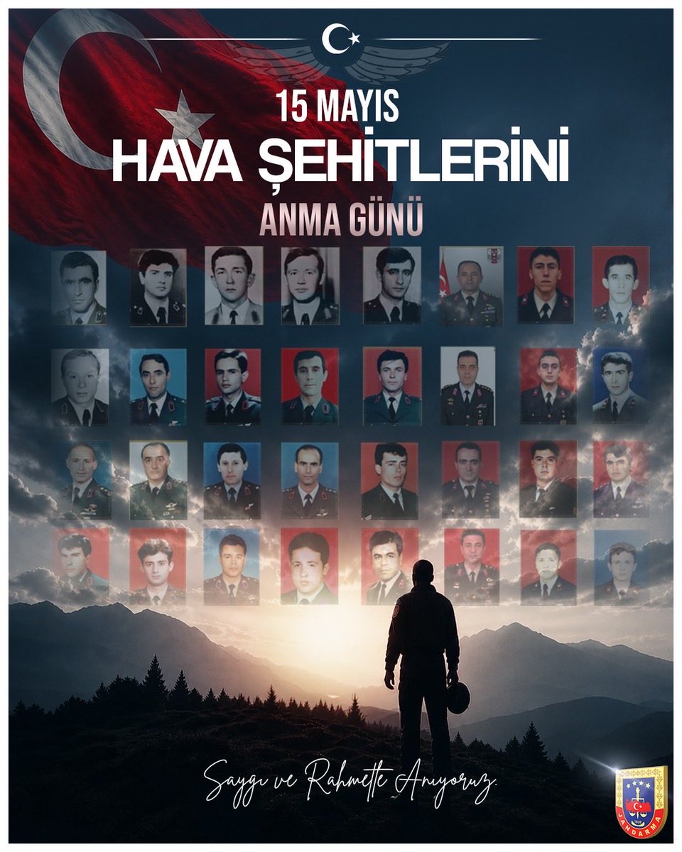 jandarma's tweet photo. Göklerde vatanı uğruna Şehit olan kahramanlarımızı rahmet, minnet ve saygı ile anıyoruz. Ruhları şad olsun. 🇹🇷 https://t.co/ImNFNaCooO