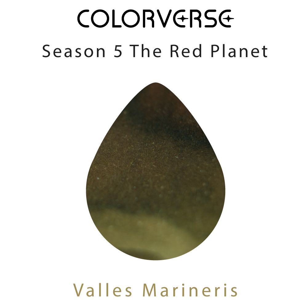 Colorverseinkjp's tweet photo. Season5
【The Red Planet】
68 Valles Marineris
インク色:ブラウン系(黄・緑寄り)
容量:5ml
価格:990円(税込)
『マリネリス峡谷』は、火星の赤道に沿って東西に伸びる巨大な峡谷です。
色は、峡谷の大地を思わせる落ち着いたナチュラルカラー✨
S
#colorverseink #colorverse #カラーバース https://t.co/Qw5inaP4BW