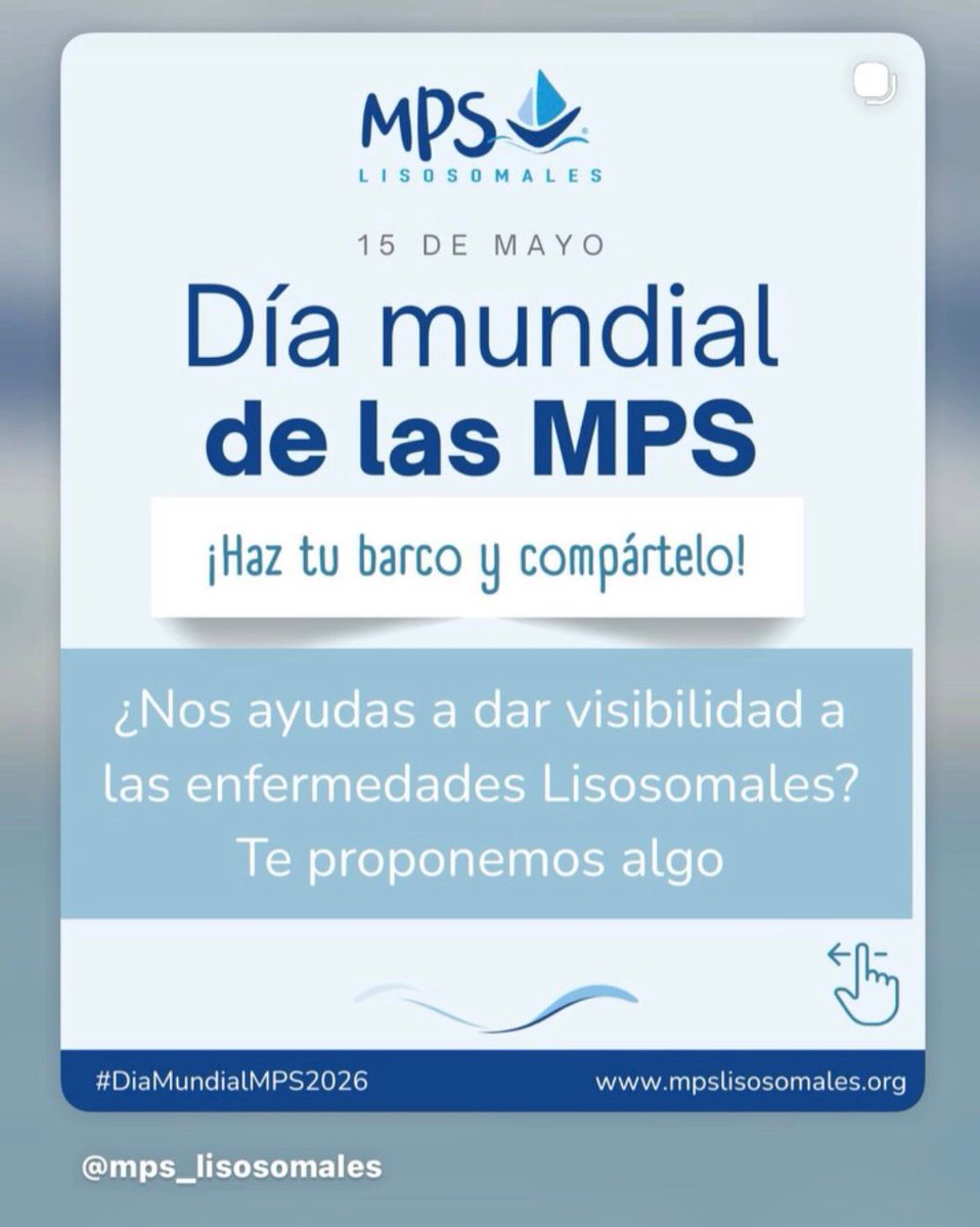 uecastelldefels's tweet photo. ✅ Avui divendres 15 de maig, la @uecastelldefels s’adhereix al Dia Internacional de les MPS @mps_lisosomales, malalties lisosomals poc frequents produïdes per errades congènites del metabolisme degut al mal funcionament del lisosomes.

⛵️ Fem navegar el vaixell de les MPS! https://t.co/d6bDdY6EnP