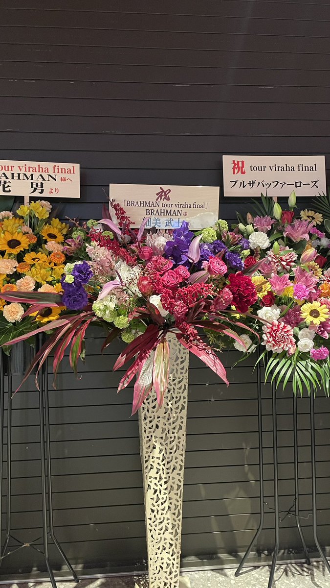 annkooo53's tweet photo. ガーデンシアター到着！物販も並ばずゆっくり買えた！すごい花の数！brahman楽しむぞー！ https://t.co/hUHTO6u972