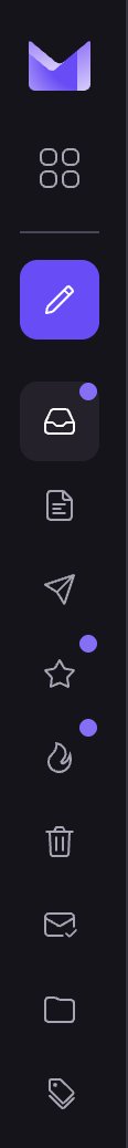 bernstein7z's tweet photo. Hey @ProtonMail, when the side nav is collapsed, the Folders icon doesn't show a notification dot for new mail in custom folders. Could the Folders icon get a dot too? https://t.co/o9DIk52hC9